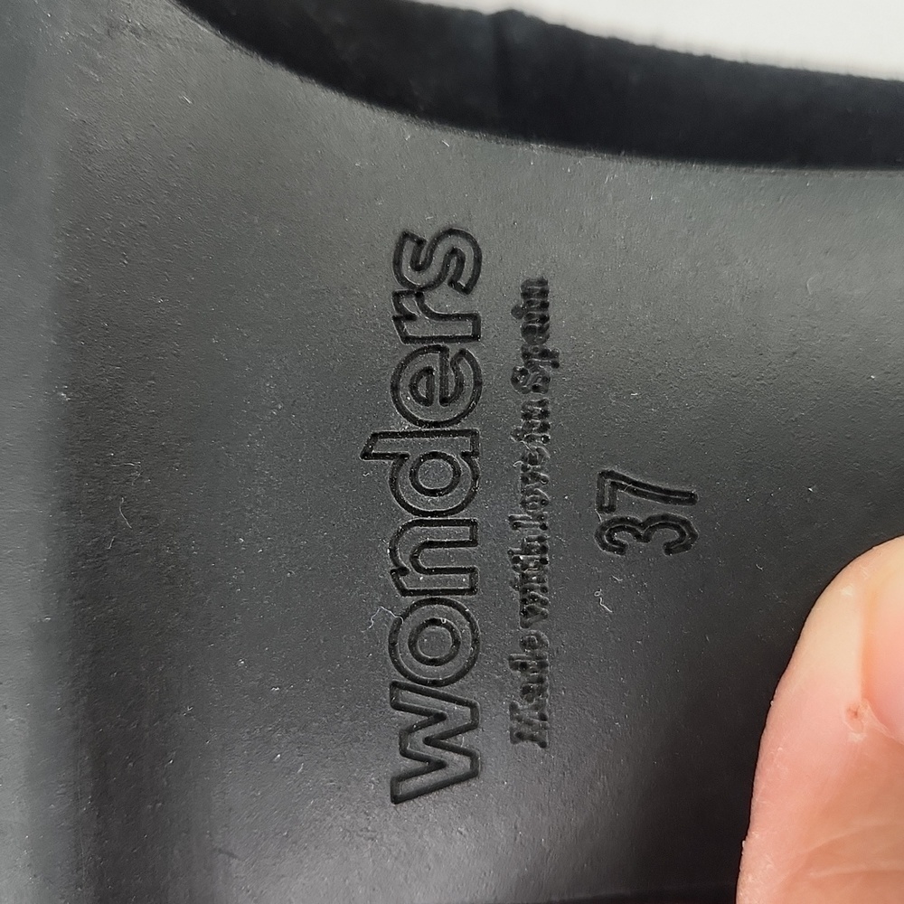 Wonders Wonderfly Suede Platform Block Heel - image 7